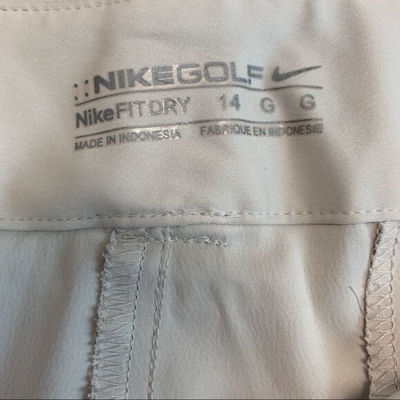 NIKE Golf Cream beige pants Sz 14 Fit Dry tennis hiking outdoors NWOT - Picture 5 of 11